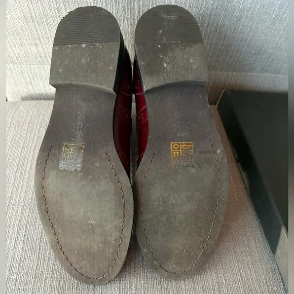 Kate Kanzer Red Brogue Ankle Boots - Picture 5 of 9